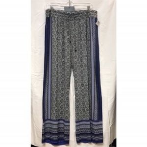 Rose & Rhyme Flowy Patterned Pants, Size XL, NWT.